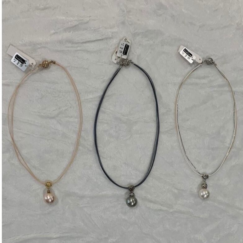 コットンパールネックレス