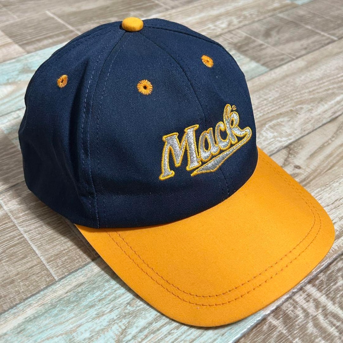 USA製 Mack Trucks マックトラック トラッカーキャップ 帽子 刺繍ロゴ 