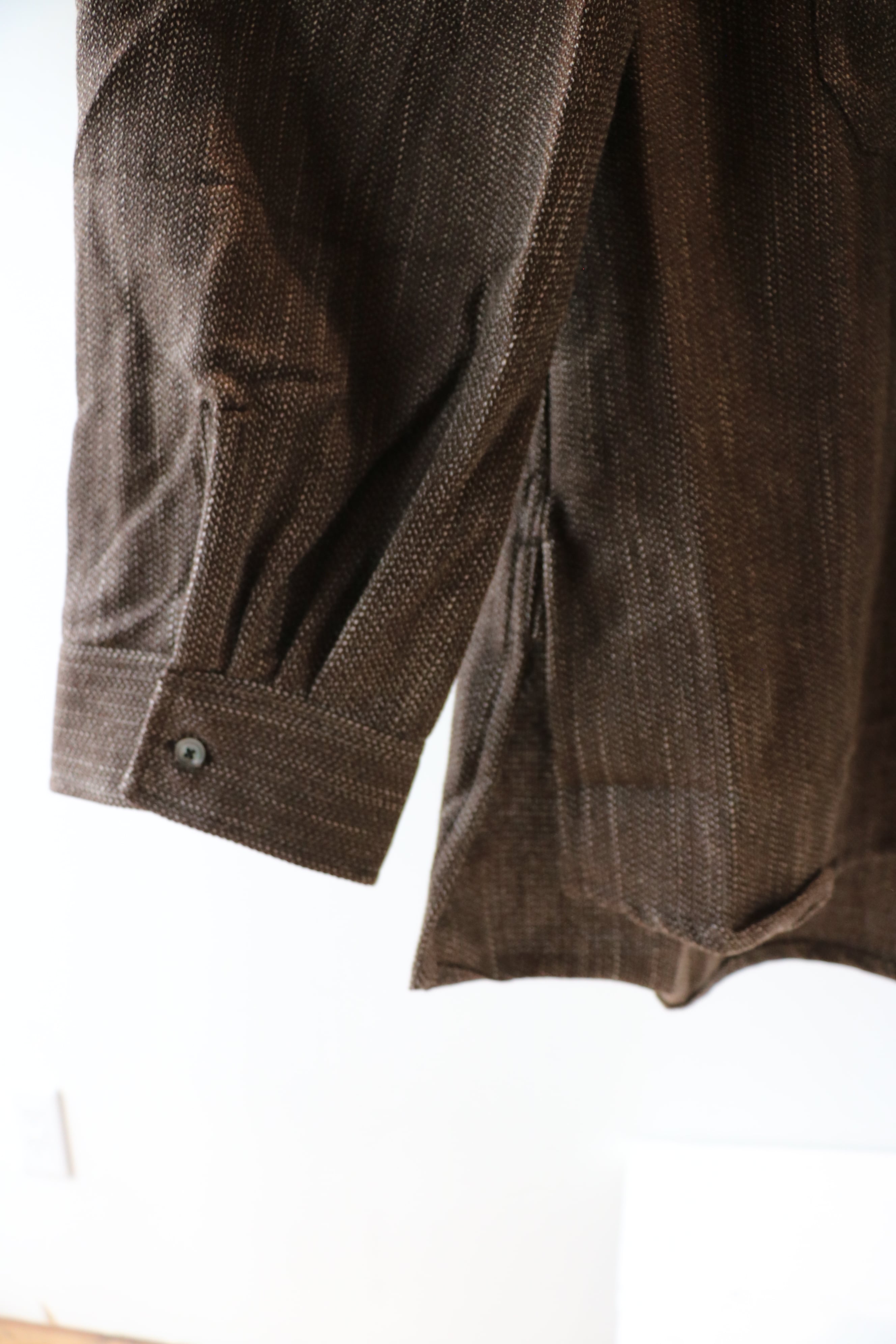 Ancellm -MELANGE WOOL OVER WORK SHIRT- / ANC-SH74-B / アンセルム