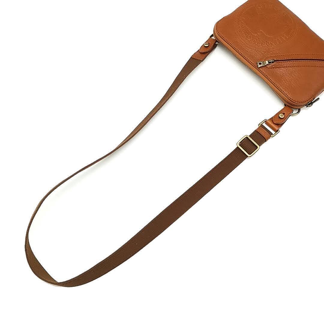 美品 ハンティングワールド ショルダーバッグ レザー 03-23061605