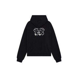 【WE11DONE】BLACK TEDDY BEAR TWINS HOODIE