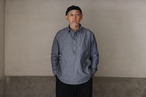 乘鞍印 「マウンテンシャツ / 灰紺」（unisex）