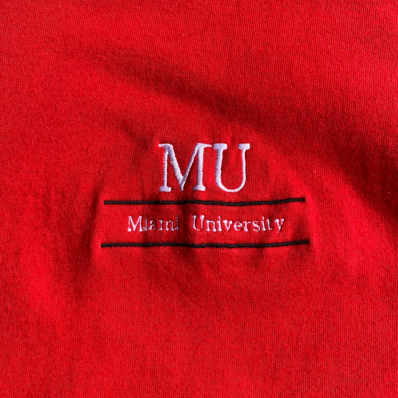 USA製 80年代 ”Miami University” ワンポイント カレッジロゴ 刺? T 