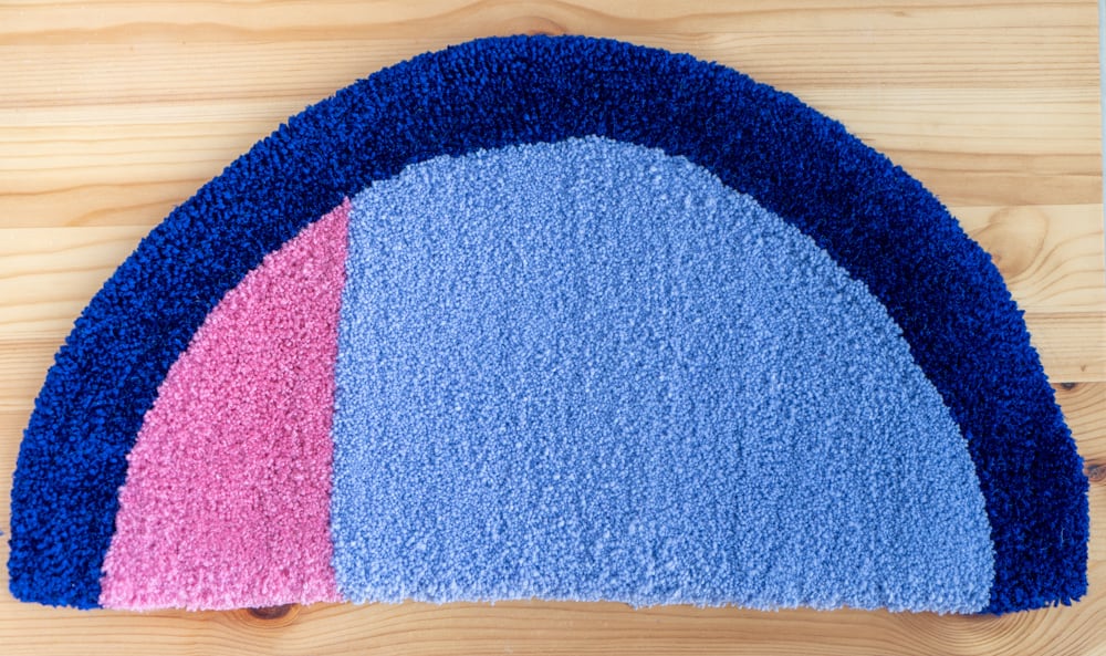 半円コラージュラグ 【公式通販】