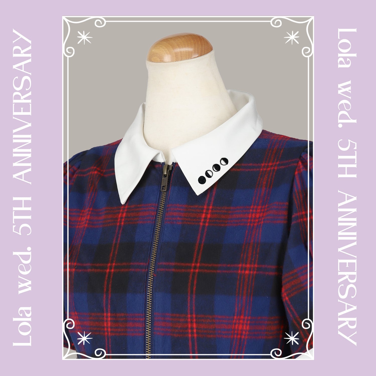 5th Anniversery Front-zip Onepiece | Lola wed.