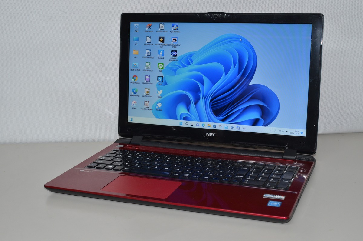 中古ノートパソコン NEC NS150/C Windows11+office Celeron 3215U/新品 