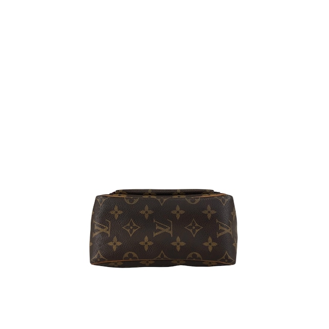 LOUIS VUITTON ルイヴィトン モノグラム ショルダーバッグ ブラウン PVC レザー vintage ヴィンテージ オールド  53bcj4