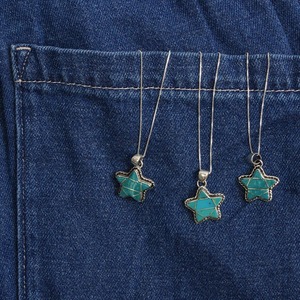 【INDIAN JEWELRY インディアンジュエリー】Navajo Turquoise Star pendant James Maygoats ナバホ ターコイズ スターペンダント ジェームス・メイゴート作