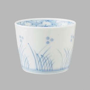 染付朝露草文(小)