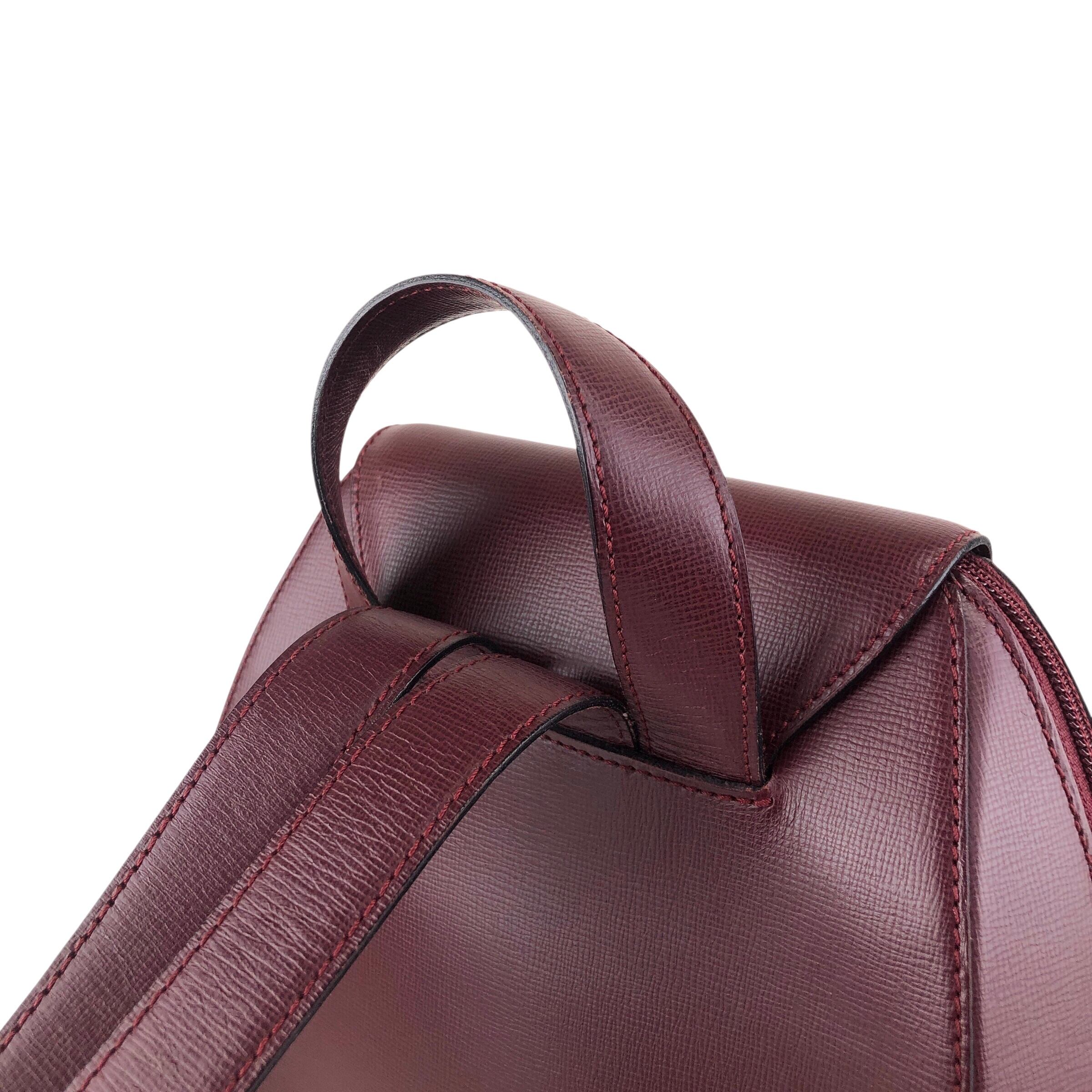 Cartier カルティエ マストライン バックパック ボルドー ターンロック