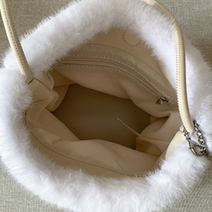 fake fur bucket bag J00084