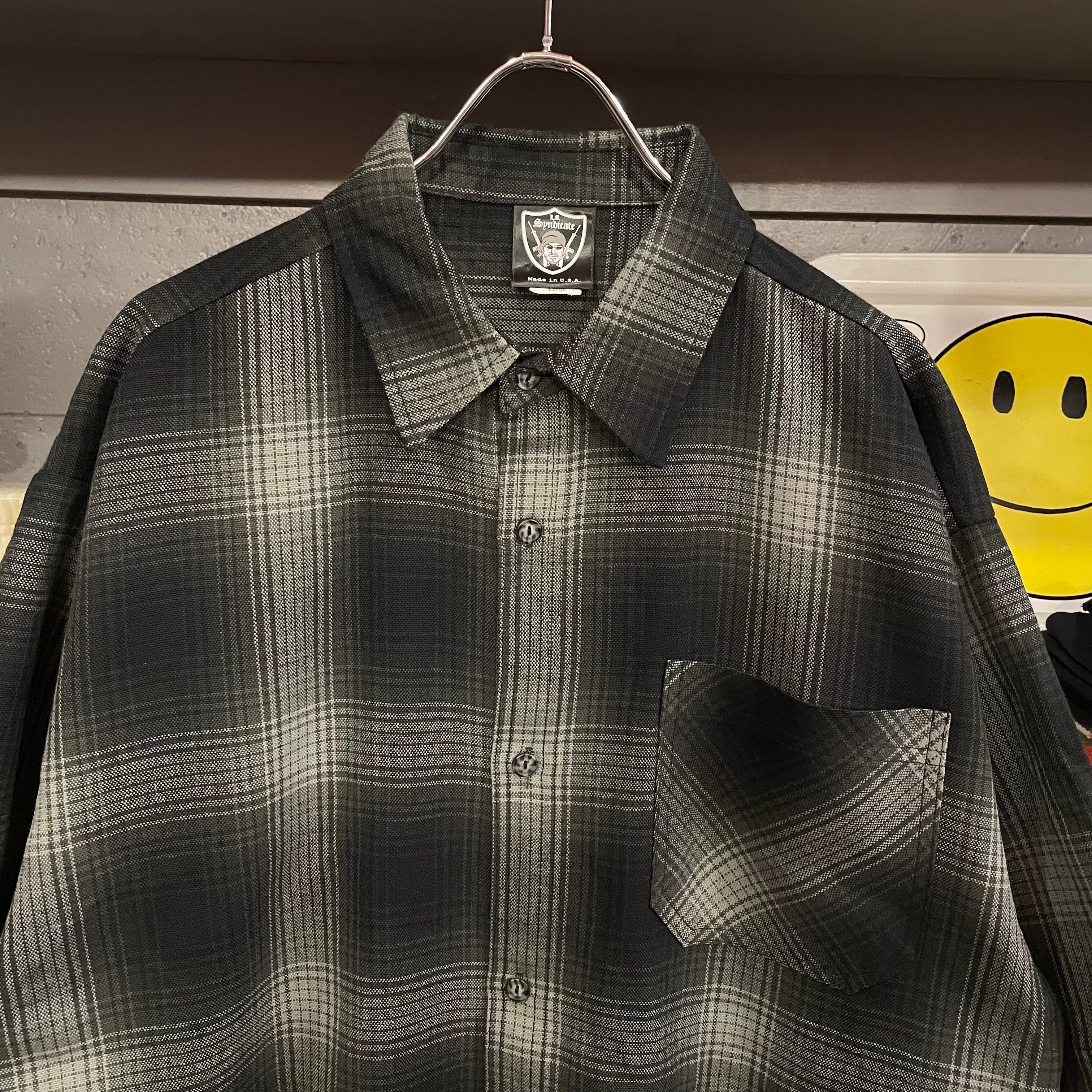 LA SYNDICATE チェックシャツ レア 3XL チカーノ ブラウン メンズ