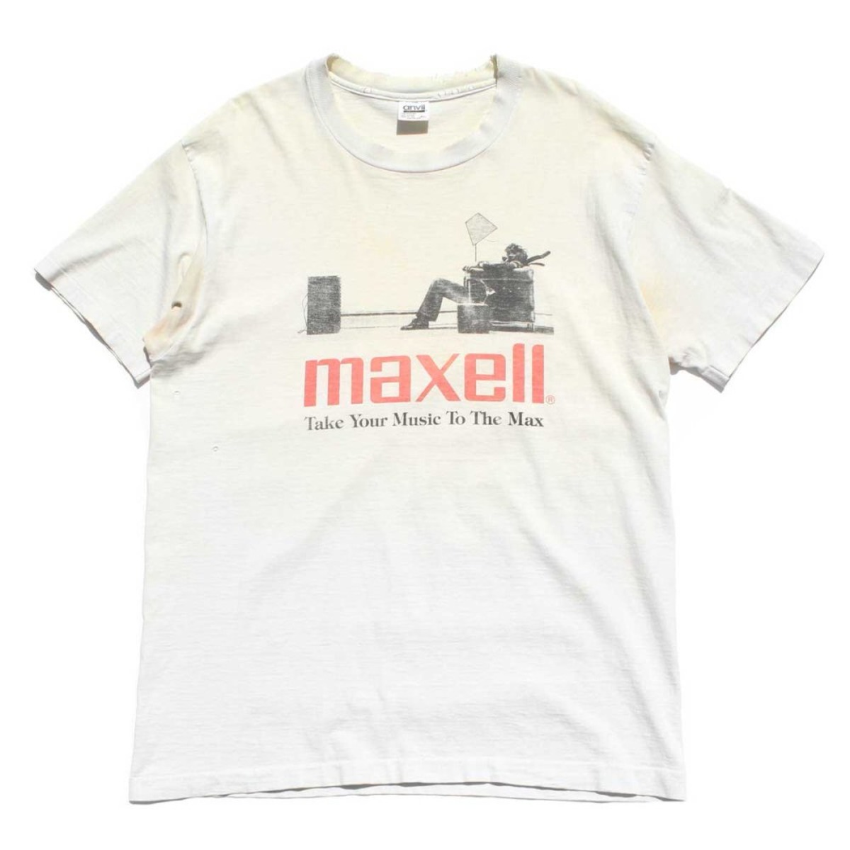 Maxell Vintage T-shirt [maxell] [1990s-] Promotion Print XL High 
