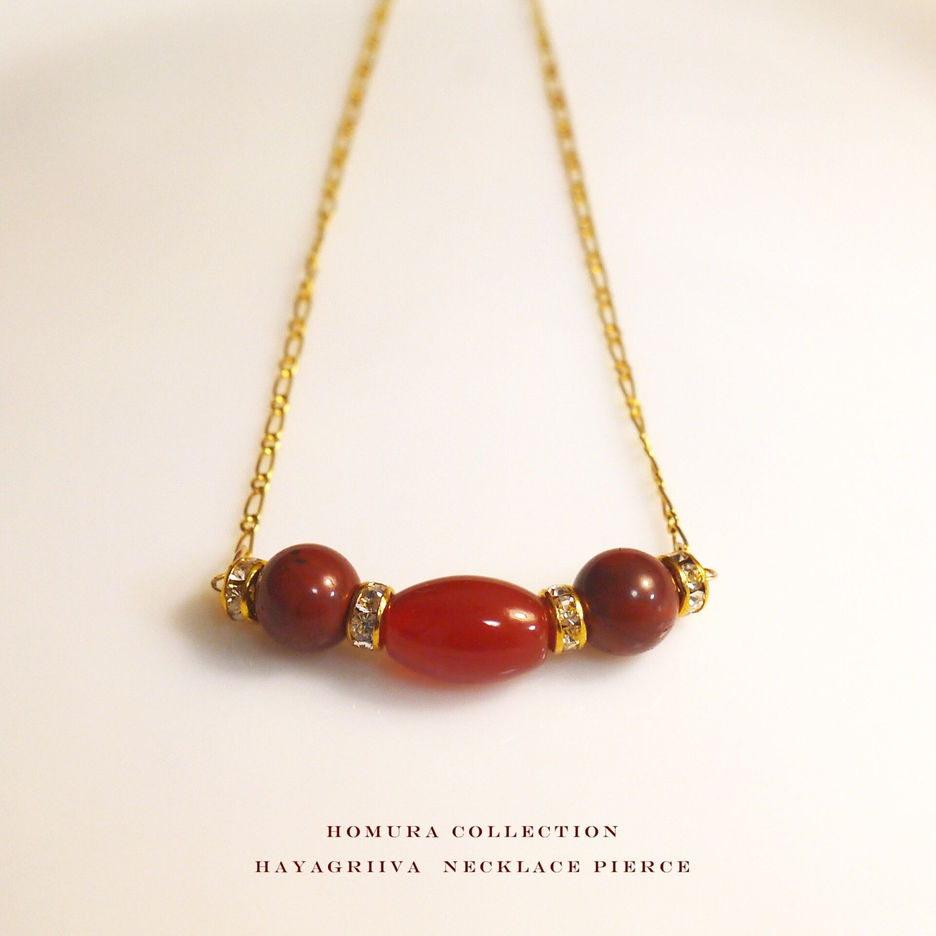 馬頭観音 Hayagriiva』 レッドアゲート レッドジャスパー 14kgf 18kgp