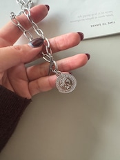 coin silver necklace