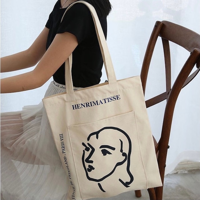【特価】mattise tote bag / アンリマティス エコバッグ トートバッグ キャンバス 韓国 雑貨
