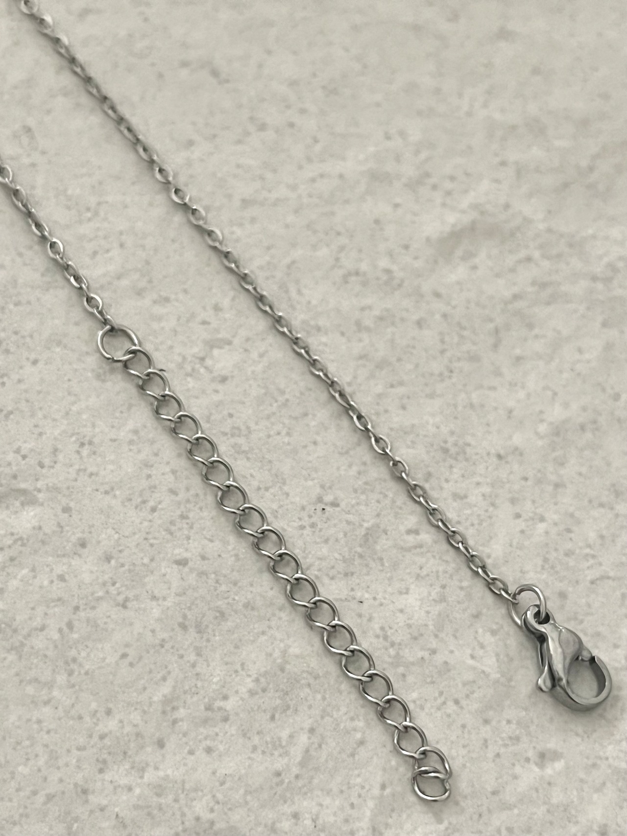 【10pcs】40cm ステンレス製アジャスター付き1.5mm幅 Oチェーンチャーム/チェーンパーツ/タッセル