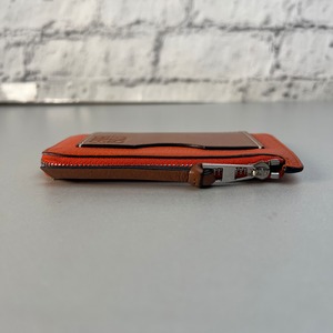 LOEWE アナグラム レザー カードケース オレンジ A-10297