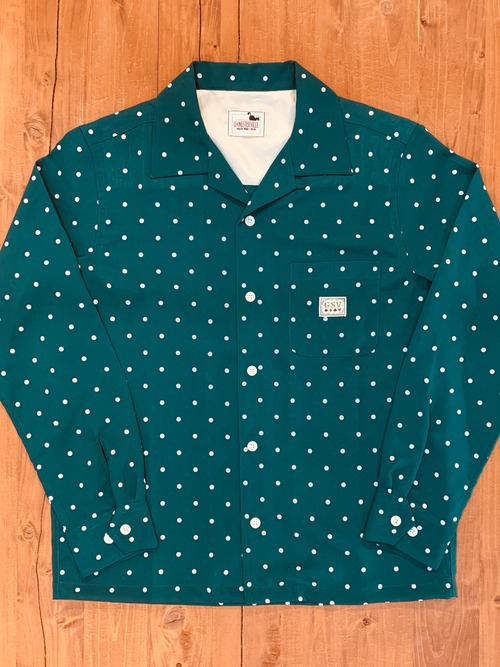 【GANGSTERVILLE】ギャグスタービル DIAMONDS - L/S SHIRTS (GREEN) ロングスリーブシャツ