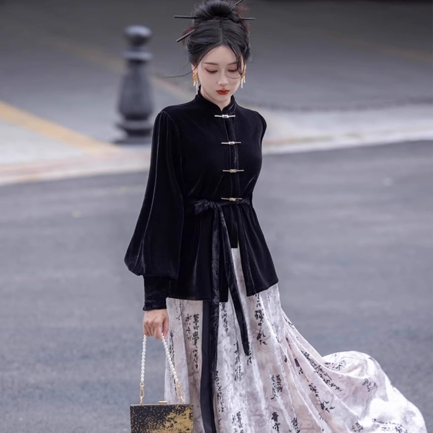 ゴスロリ ?梦オリジナル ジャケット 長袖 チャイナ風 モード服 大人