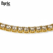 5mm 50cm luxury tennis necklace gold