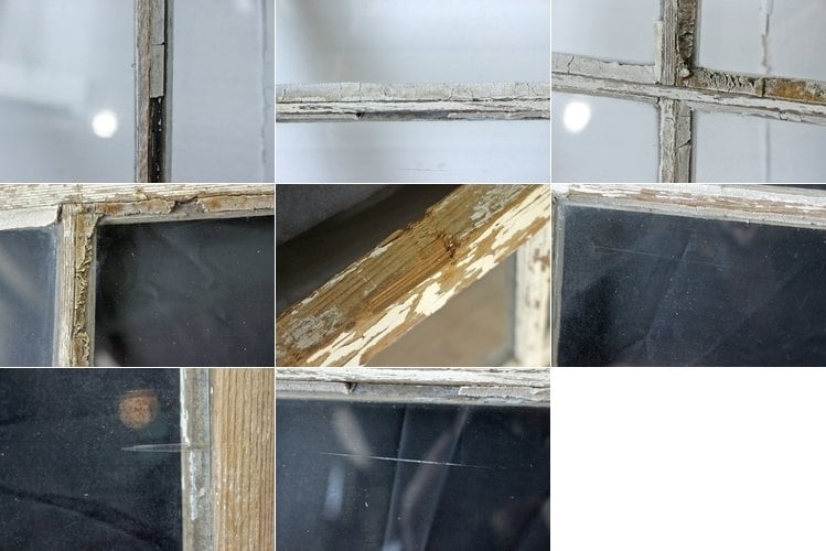 イギリス 英国 ヴィンテージ 窓枠 建具 ペイント ディスプレイ 