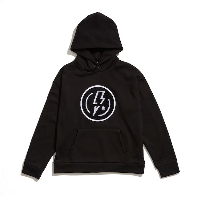 THUNDER LIVE LOGO HOODIE / BLACK