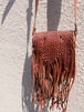 Leather bohemian fringe bag／レザー フリンジ バッグ