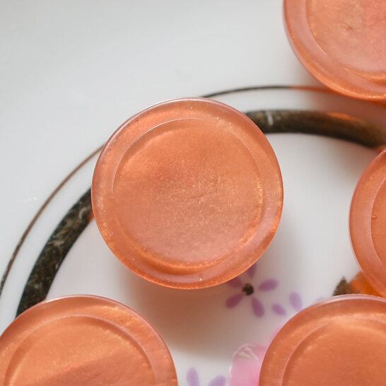 フランス ディープオレンジマーブル 17.5㎜