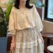 カットワークレースカラー刺繍ブラウス ・12065