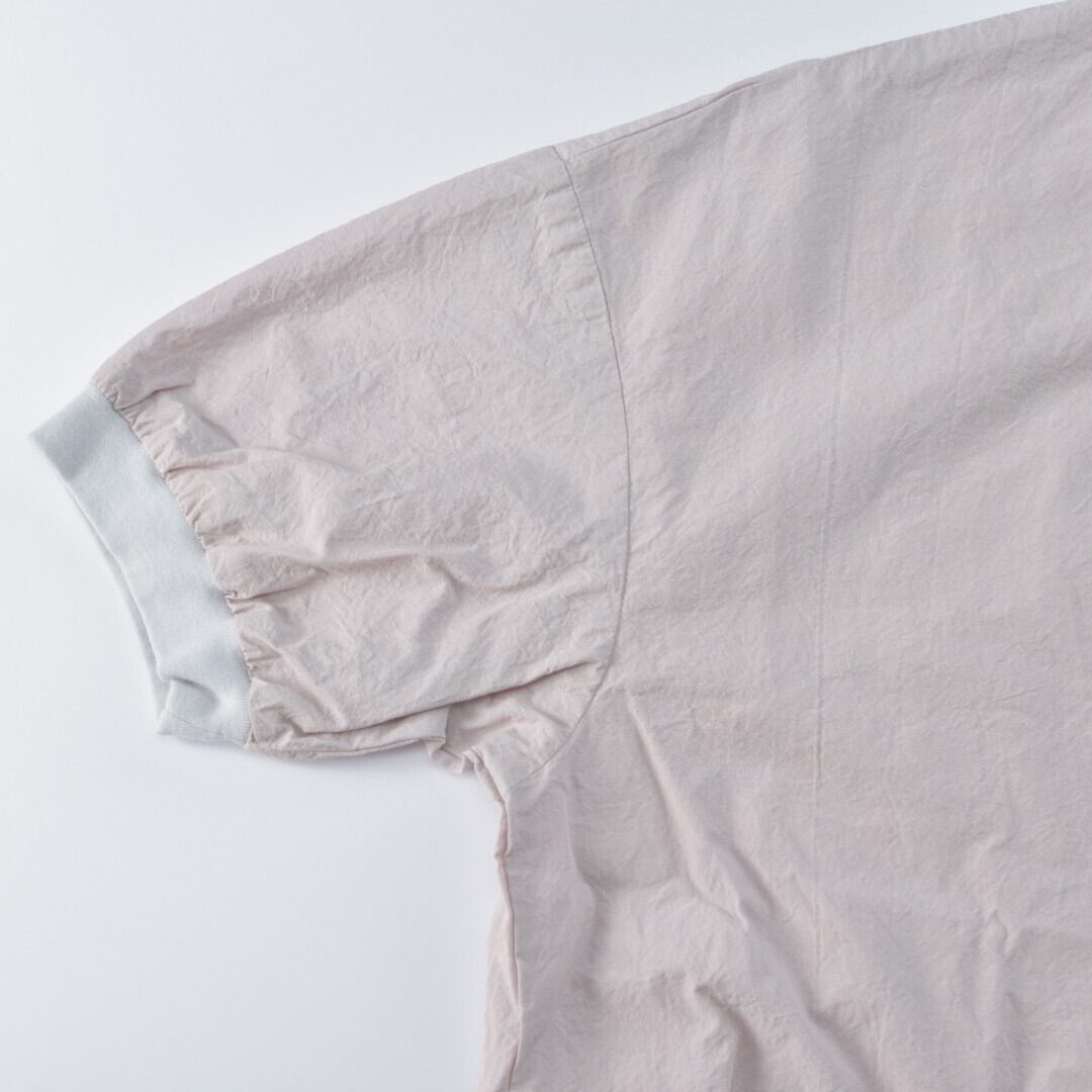 prit プリット 5分袖ビッグポケットワイドプルオーバー・シャンブレーピンク