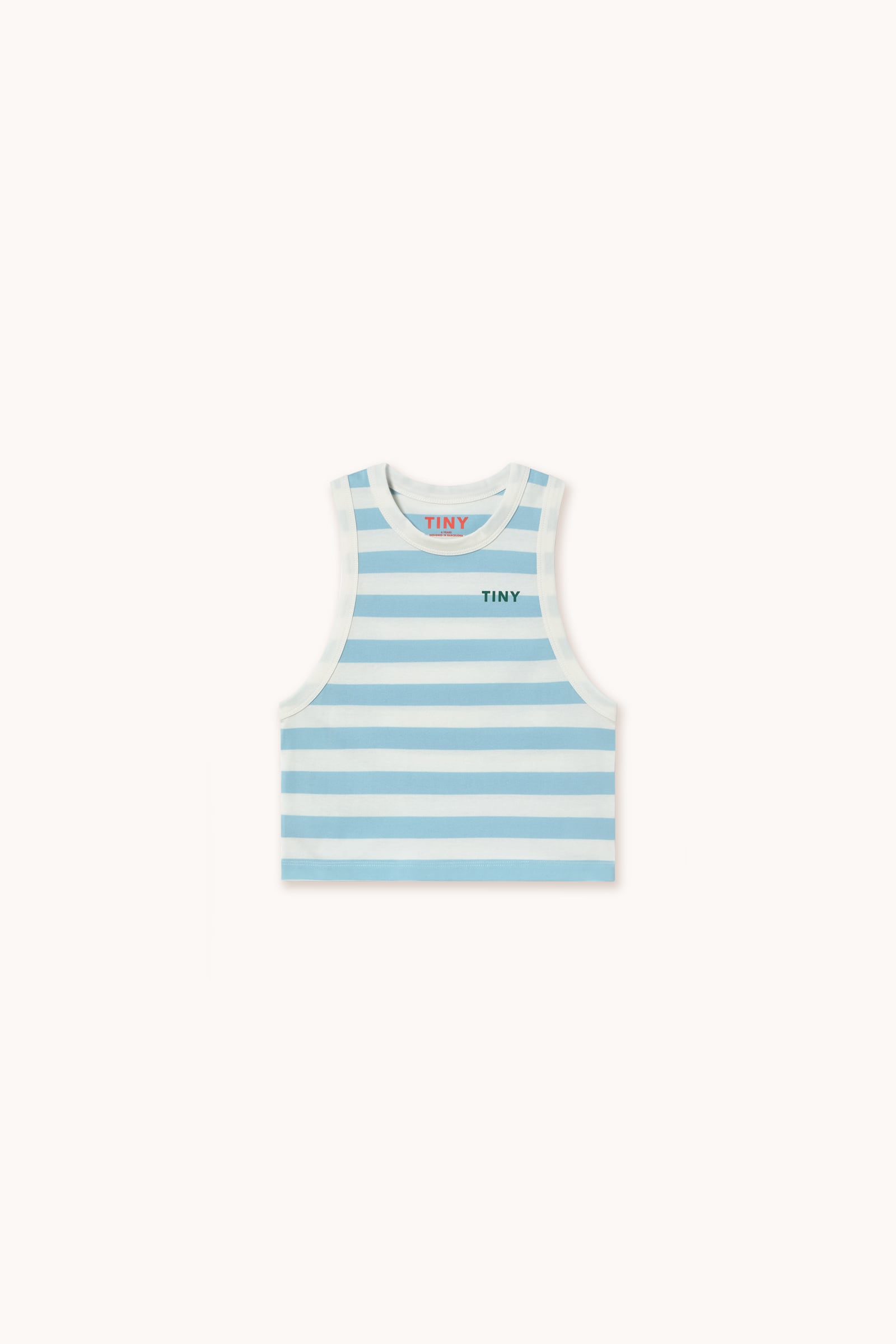 tinycottons/TANK TOP STRIPES-dusty blue/off-white