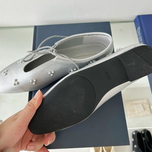 lace-up flat round-toe shoes　J00441