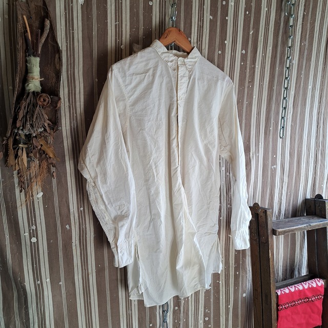 40's~50's フランス グランパシャツ used [502033]