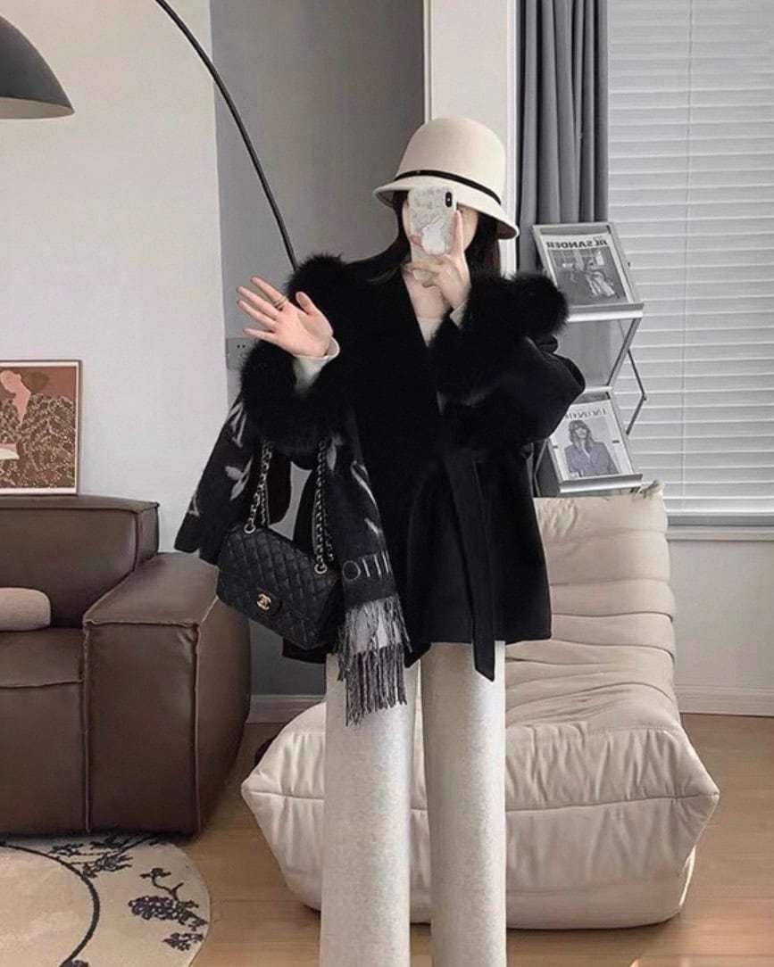 小柄さん必見！【ホワイトXS即納】丈短めニットパンツ | HOLSOL