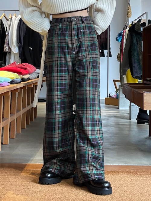 【23AW】TRENT / CHECK BAGGIE PANT