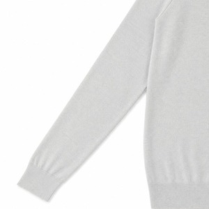 ★定価98,670円・新品未使用★ジョンスメドレー BECAY ベケイ カシミヤ100％ ロングスリーブニット パール Sサイズ