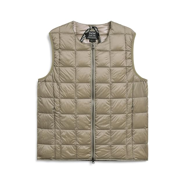 THE NORTH FACE ノースフェイス USA製 ダウンベスト 茶タグ グレー