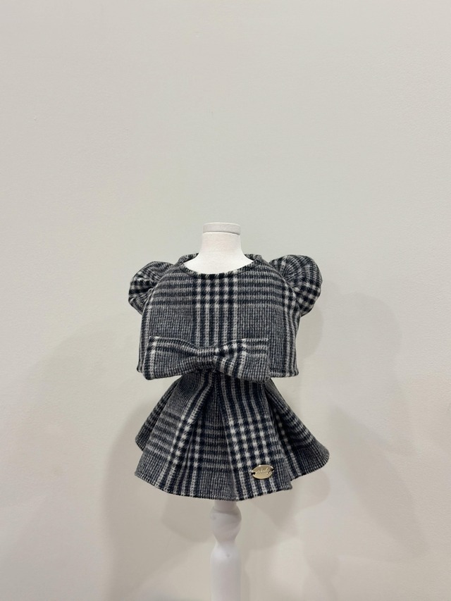 予約  【avely】gris check setup