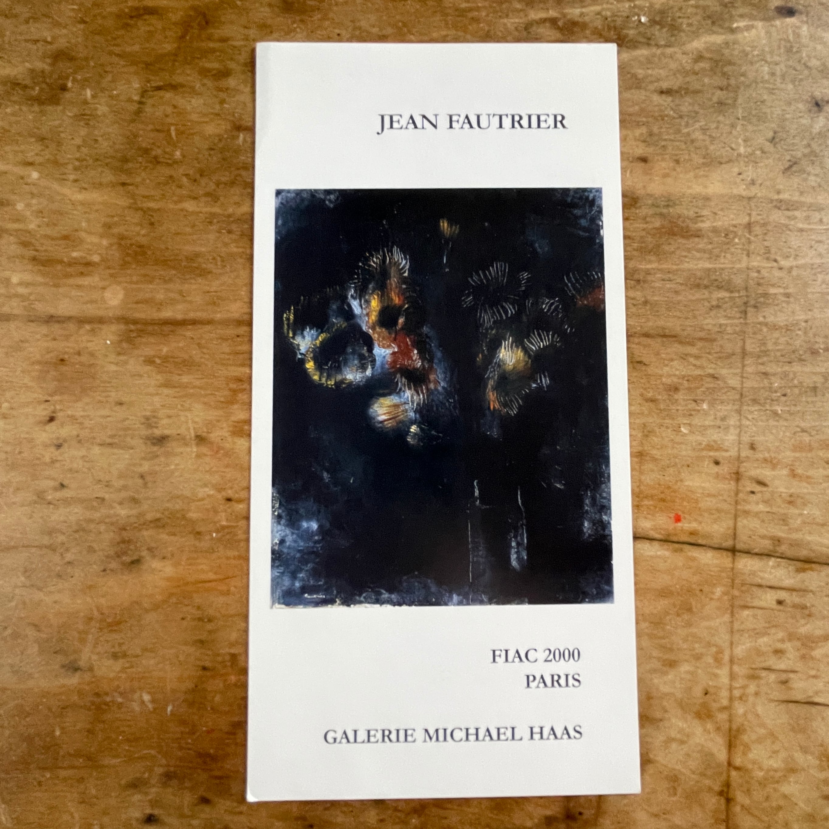 【インヴィテーションカード】Jean Fautrier Oeuvres 1925-1939 Galerie Michael Haas 2000 [310194702]