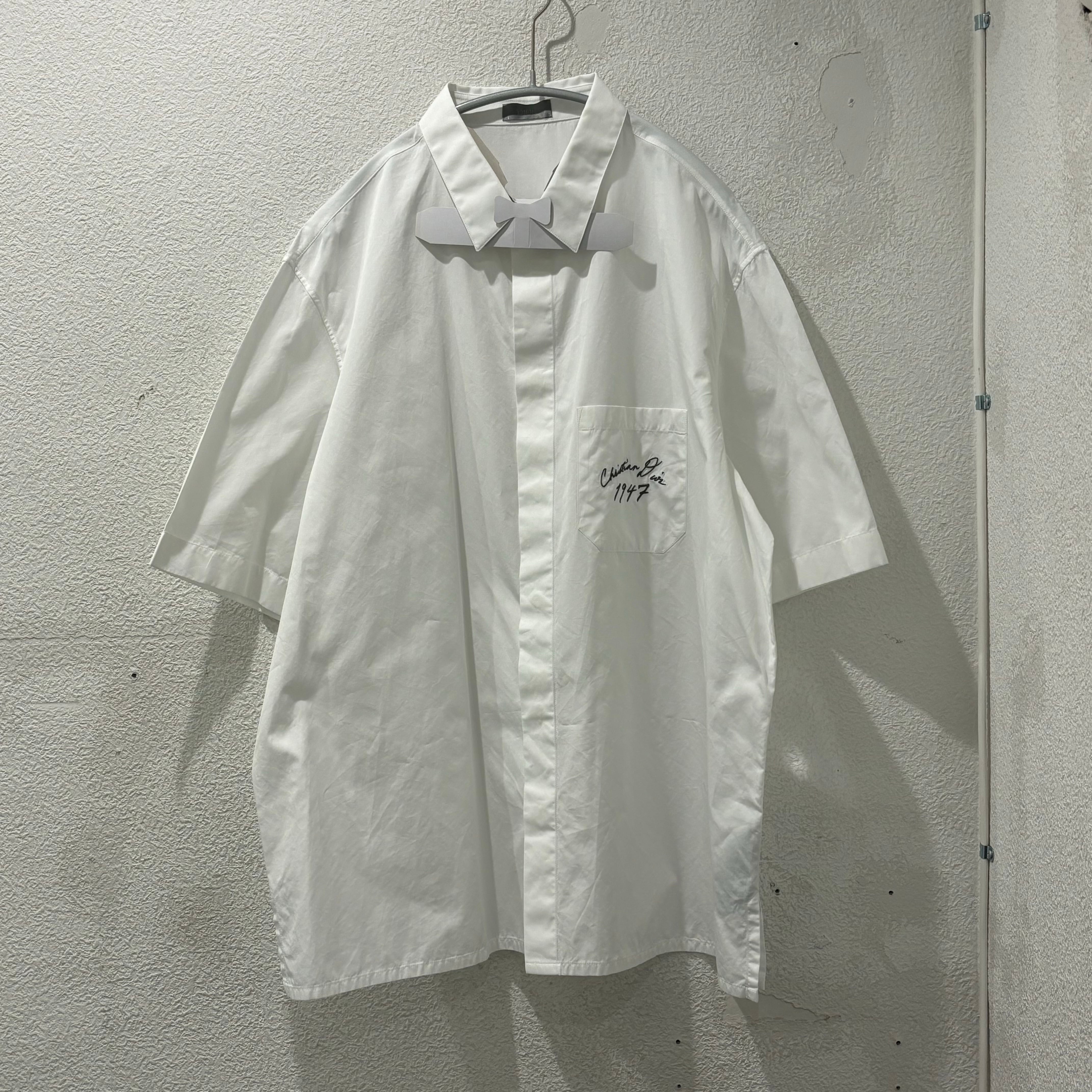 DIOR ディオール 24AWコットンポプリン 半袖シャツ 493C521A1581 