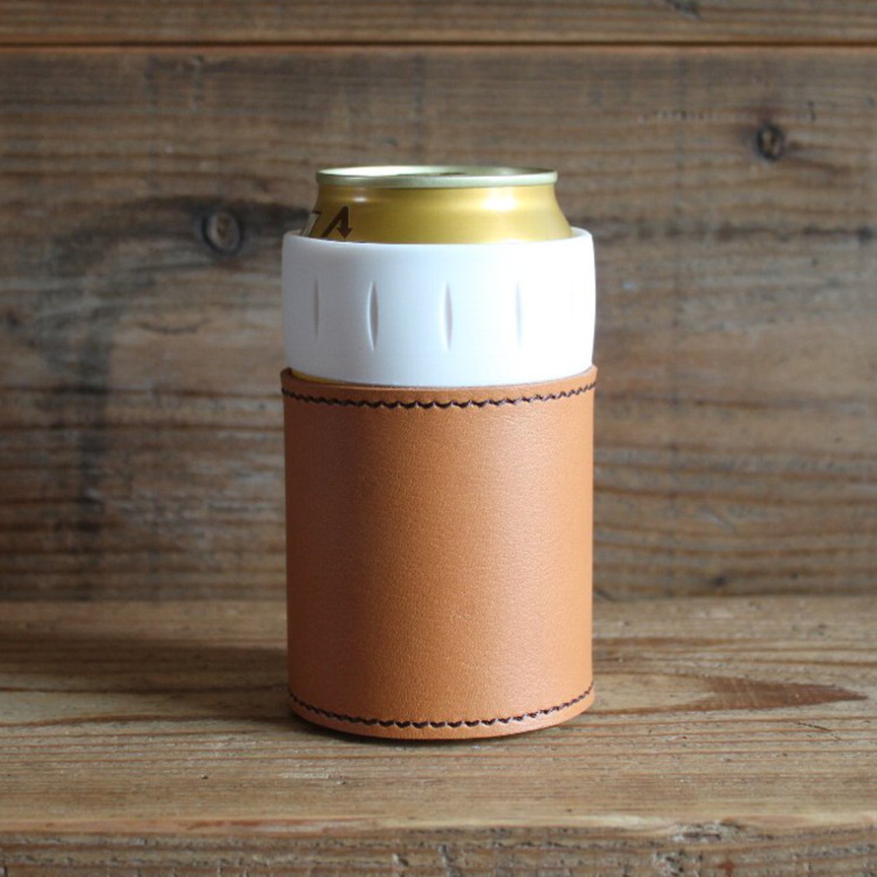 What will be will be サーモス THERMOS 保冷缶 ホルダー レザー カバー 350ml