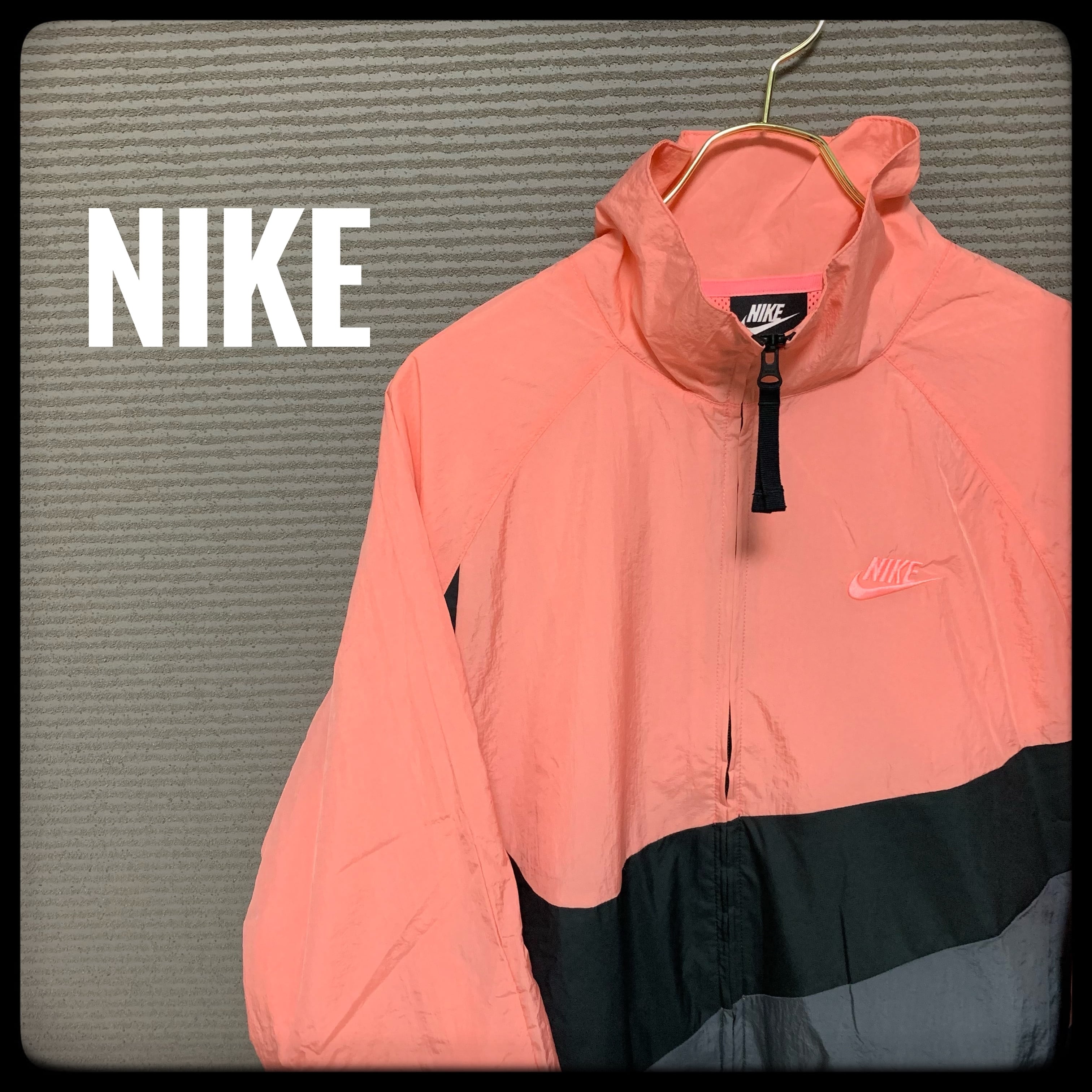 90s　ナイキ　OLD NIKE　　希少　レアナイロンジャケット　赤