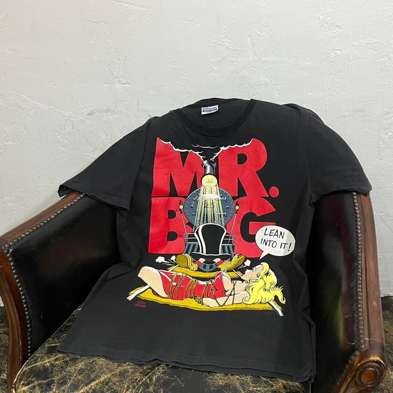 MR.BIG 90s Hanes スカル バンドTシャツ L Vintage 90s(1991~1992) Hanes 