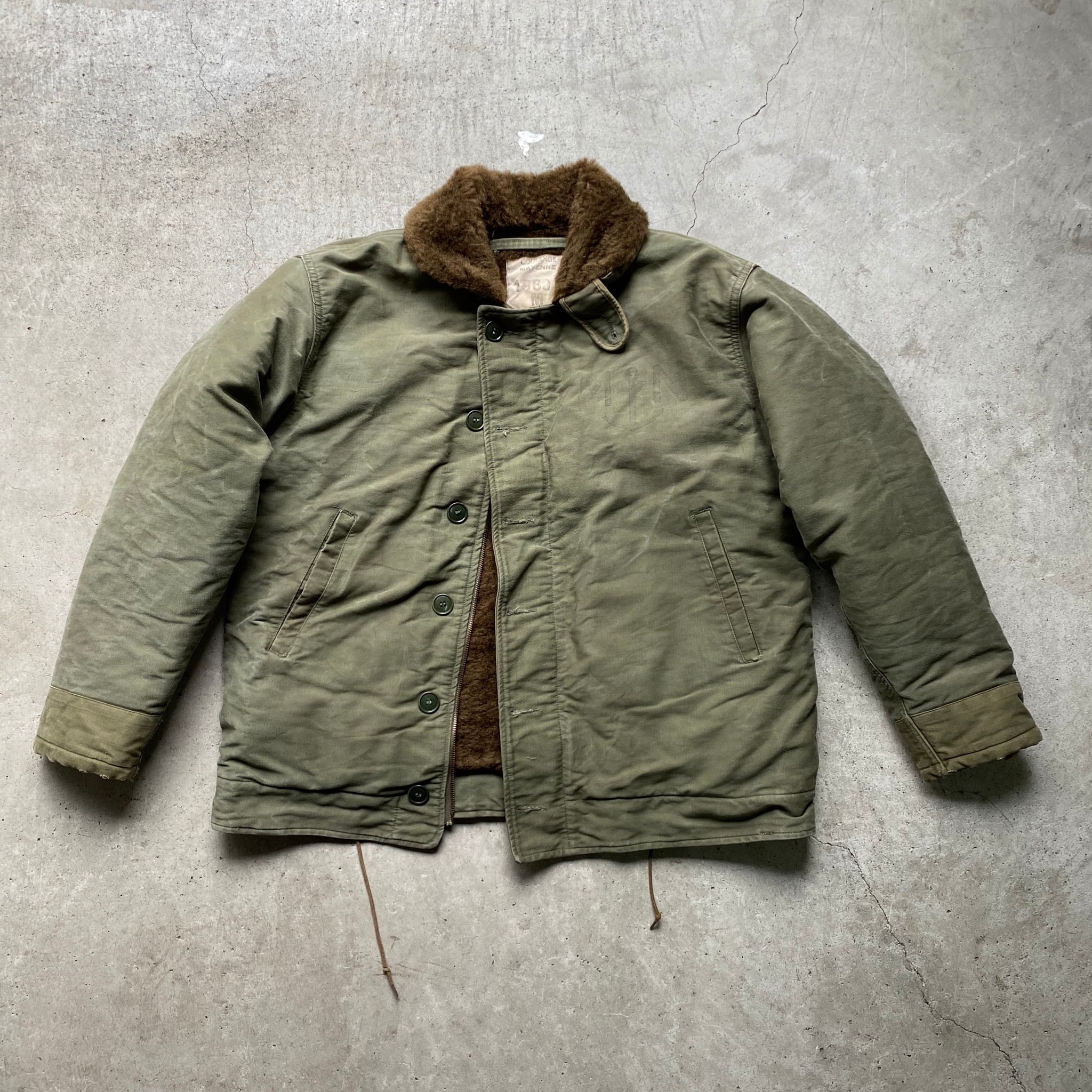 60年代 ビンテージ フランス海軍 N-1型 デッキジャケット 