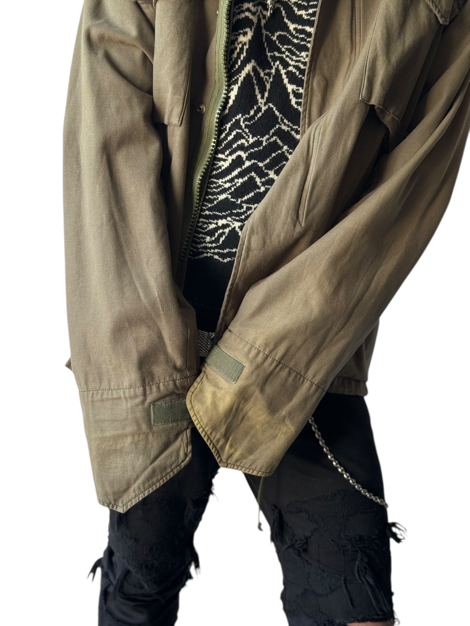 ♾00's PHENOMENON archive♾ LOOP M-65 Multiple Zip Military jacket