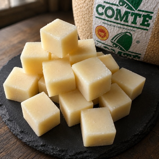 コンテチーズ AOP 24ヶ月熟成 2cmダイス 150g｜ナッツ香る濃厚なコク フランス産｜Nature Kiosk Comte AOP 24M Cheese Cubes