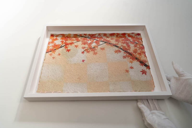 Autumn (額入り特別作品) / 秋の紅葉をテーマにした現代アート作品