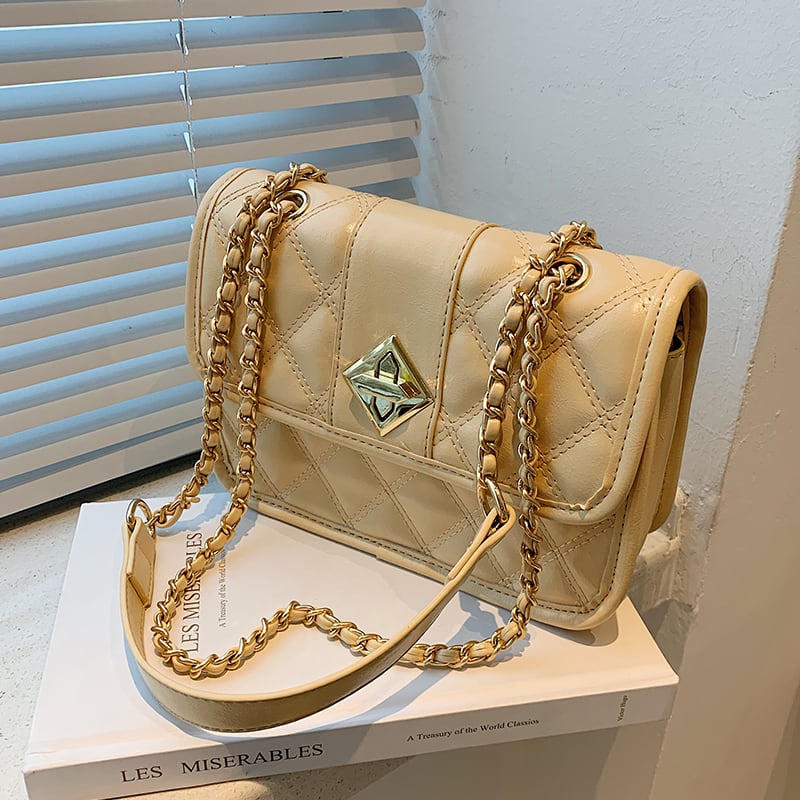 チェーン サマーレッド 夏物 スクウェア メッセンジャーバッグ Tiancai_Wing_Bag43984733498