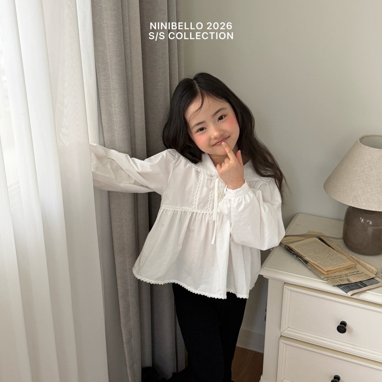 B641【即納】jamjam frill bootcut pants